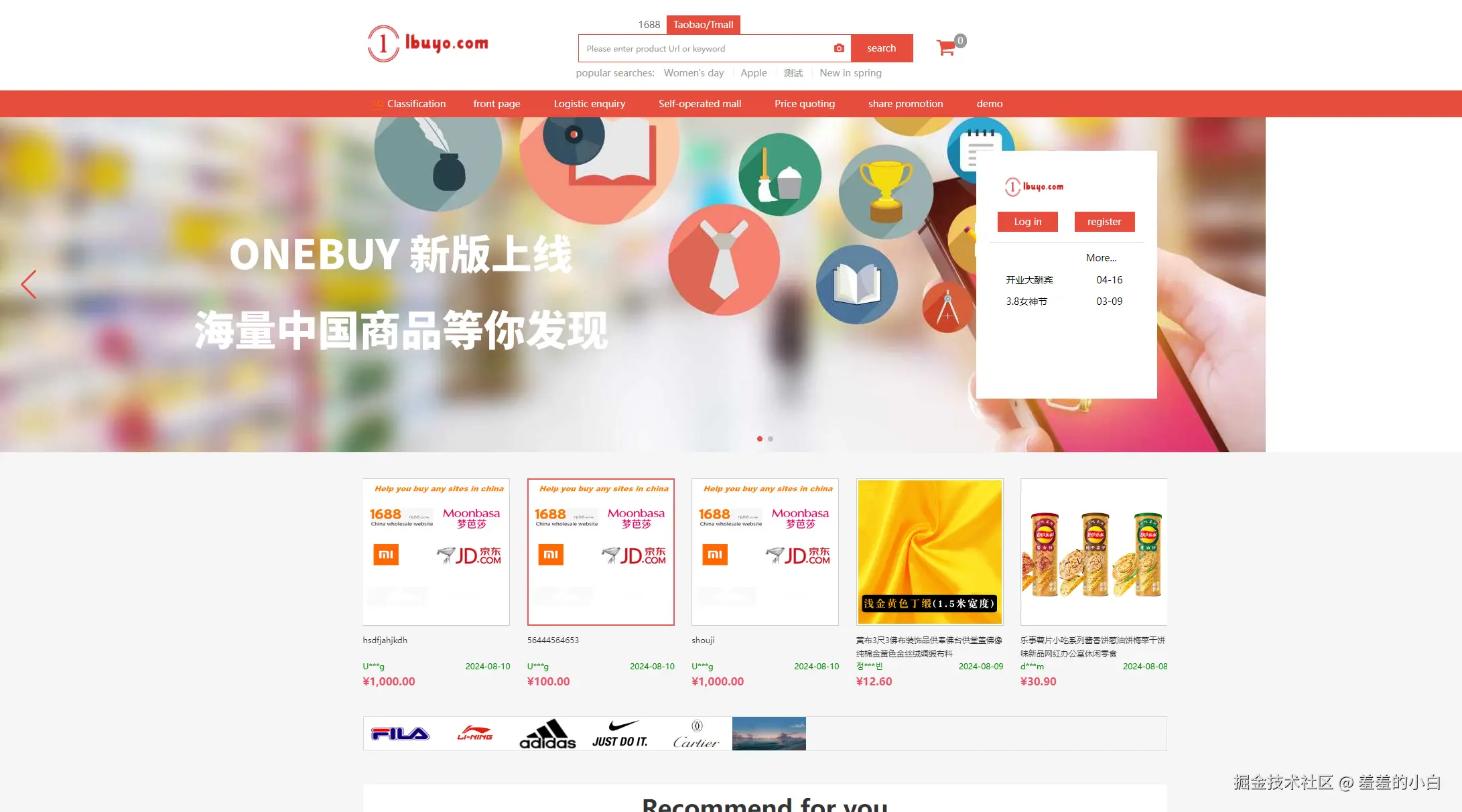 搭建独立站/反向海淘网站