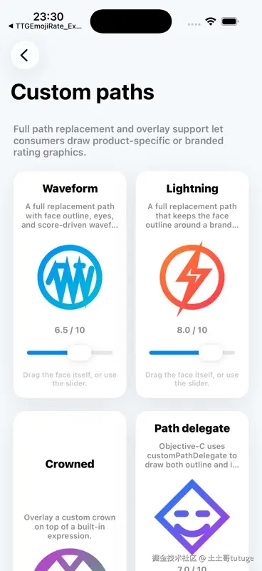 Review Custom Paths