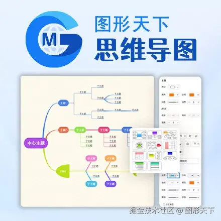 图形天下思维导图显示与选择